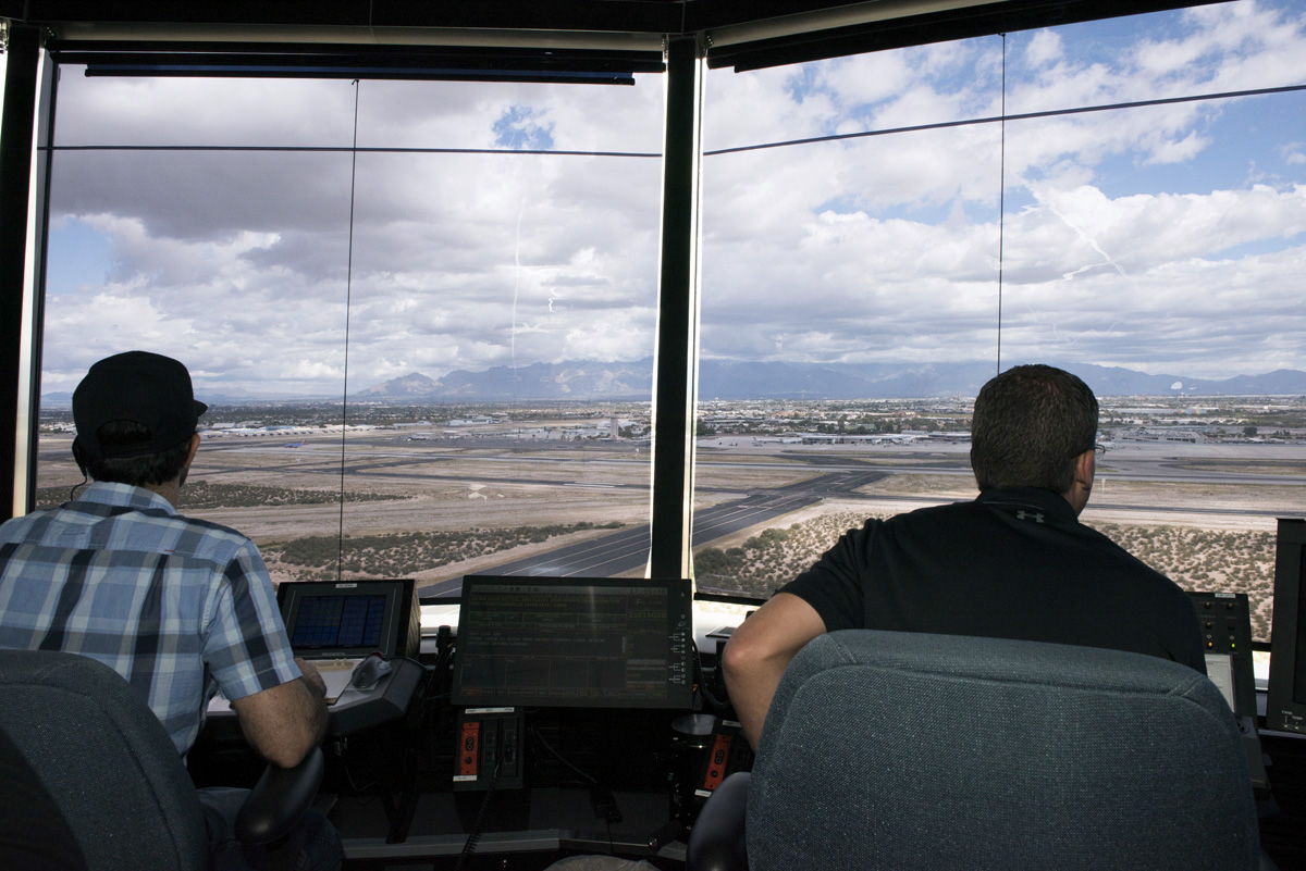 Two air traffic controllers
